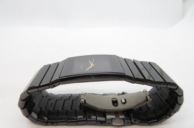 1 иен ~[ рабочий товар ]RADO Rado Diastar высокий Tec керамика rek язык gyula наручные часы черный циферблат 4-9-9