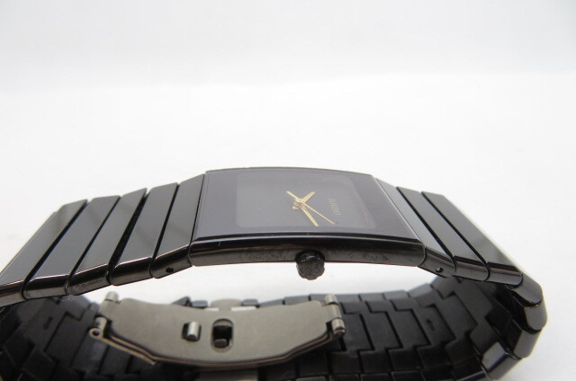 1 иен ~[ рабочий товар ]RADO Rado Diastar высокий Tec керамика rek язык gyula наручные часы черный циферблат 4-9-9