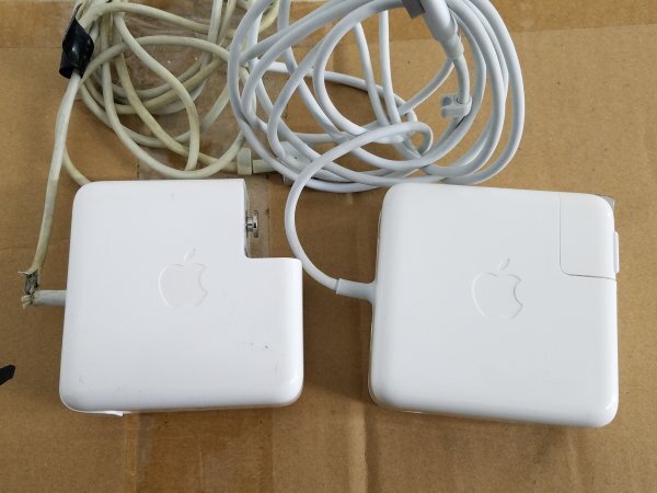 Apple アップル ACアダプター 2点セット MacBook 60W MagSarfe Power Adapter A1344 A1435 ジャンク　SJ_画像7