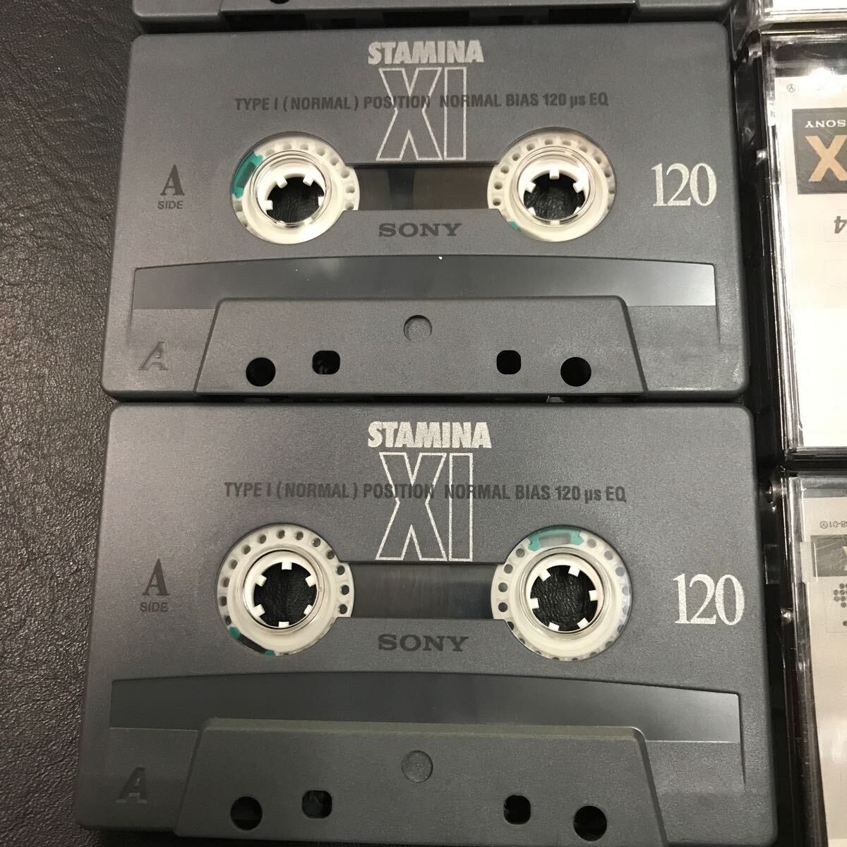 T3107 SONY カセットテープ STAMINA XI 120分 4本 音鳴り確認済 爪あり 録音済み 中古 当時物 ソニー 昭和レトロ ノーマルの画像2