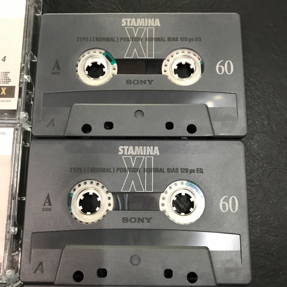 T3117 SONY カセットテープ STAMINA XI 60分 4本 音鳴り確認済 爪あり 録音済み 中古 当時物 ソニー 昭和レトロ ノーマル JAPAN_画像3