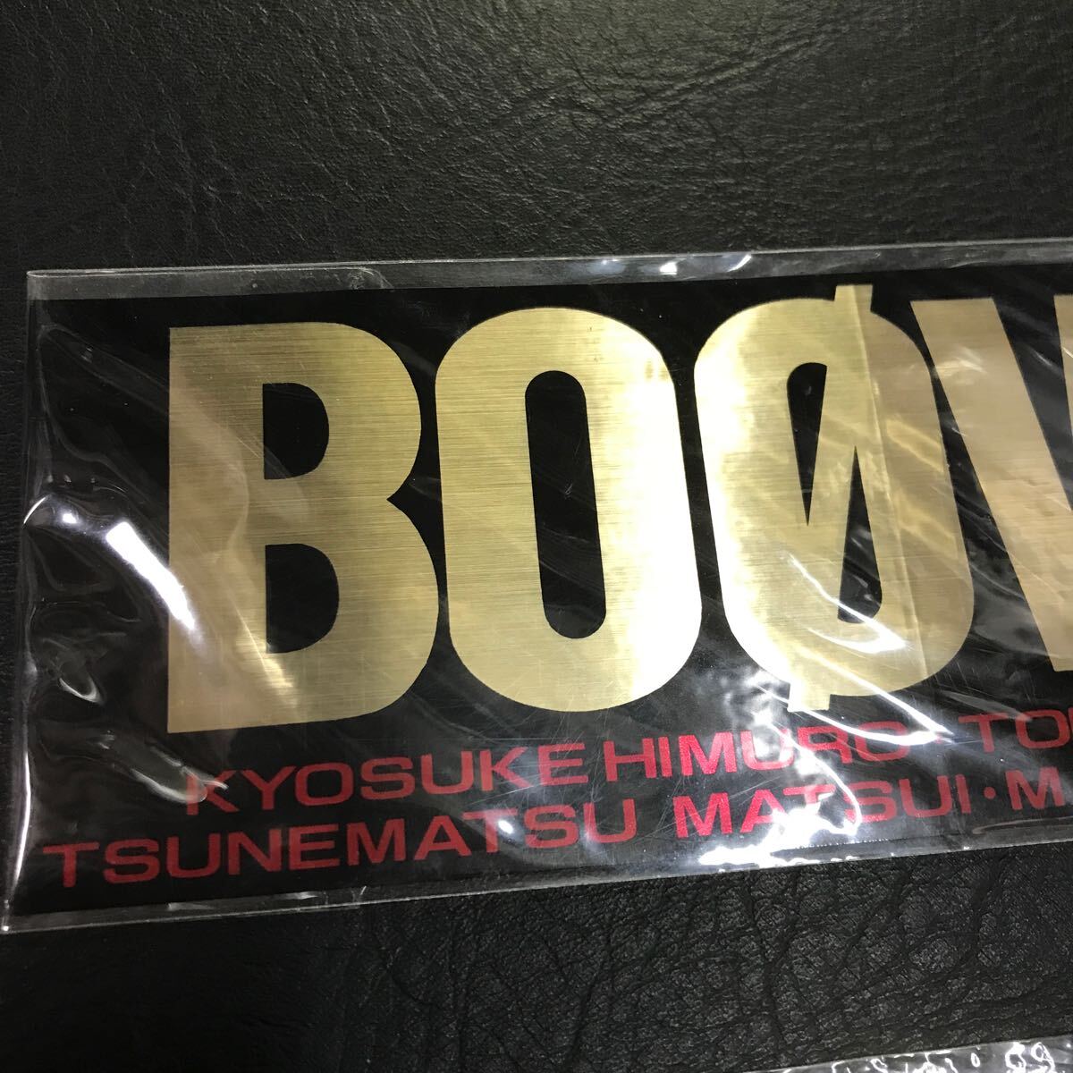 T3126 未使用 当時物 BOOWY ステッカー 2枚 希少 レア 氷室京介 布袋寅泰 松井常松 高橋まこと_画像3