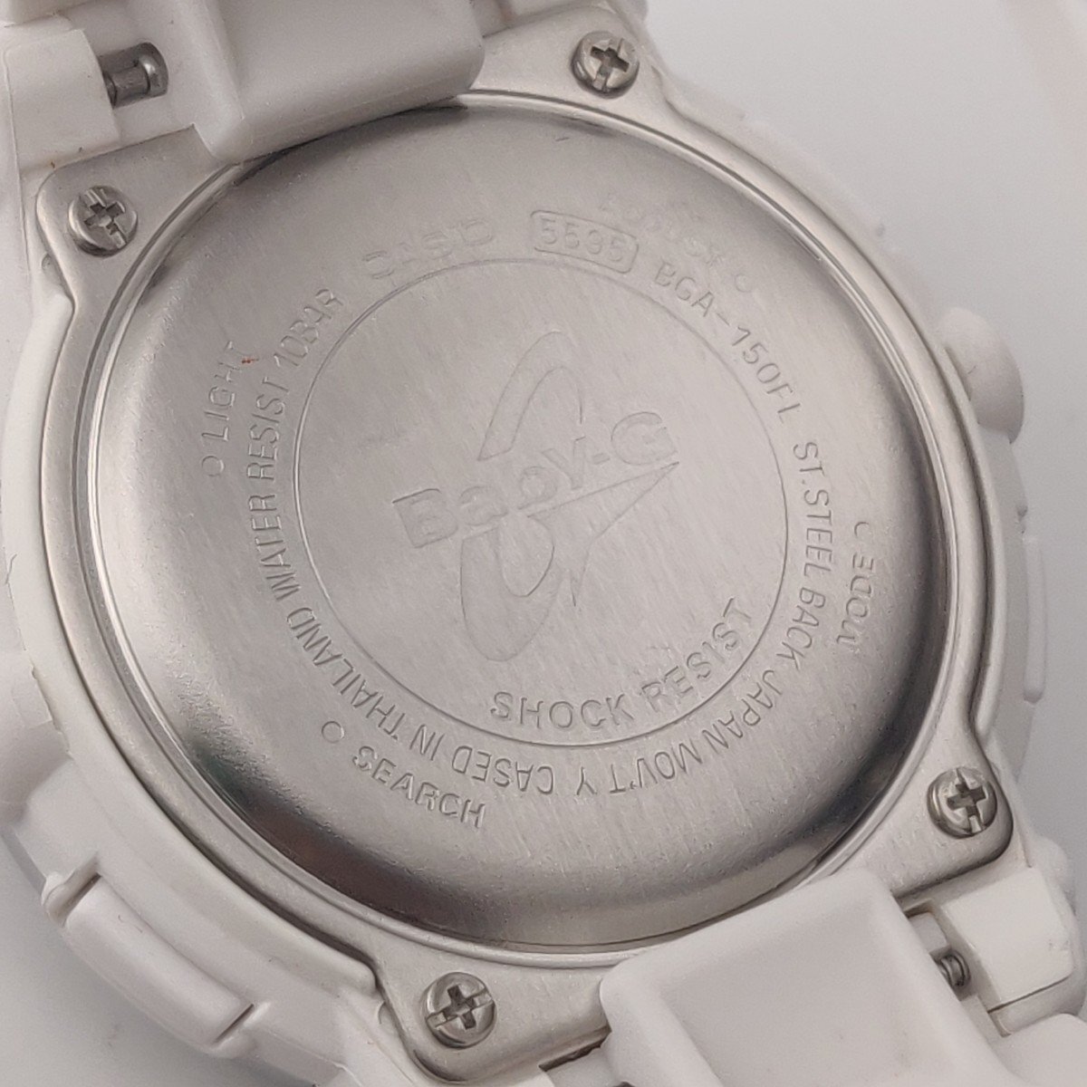 2945☆【カシオ】 ベビージー 腕時計 Floral Dial Series BGA-150FL-7AJF ワールドタイム カレンダー機能搭載 100m防水 ホワイト【0216】_画像5