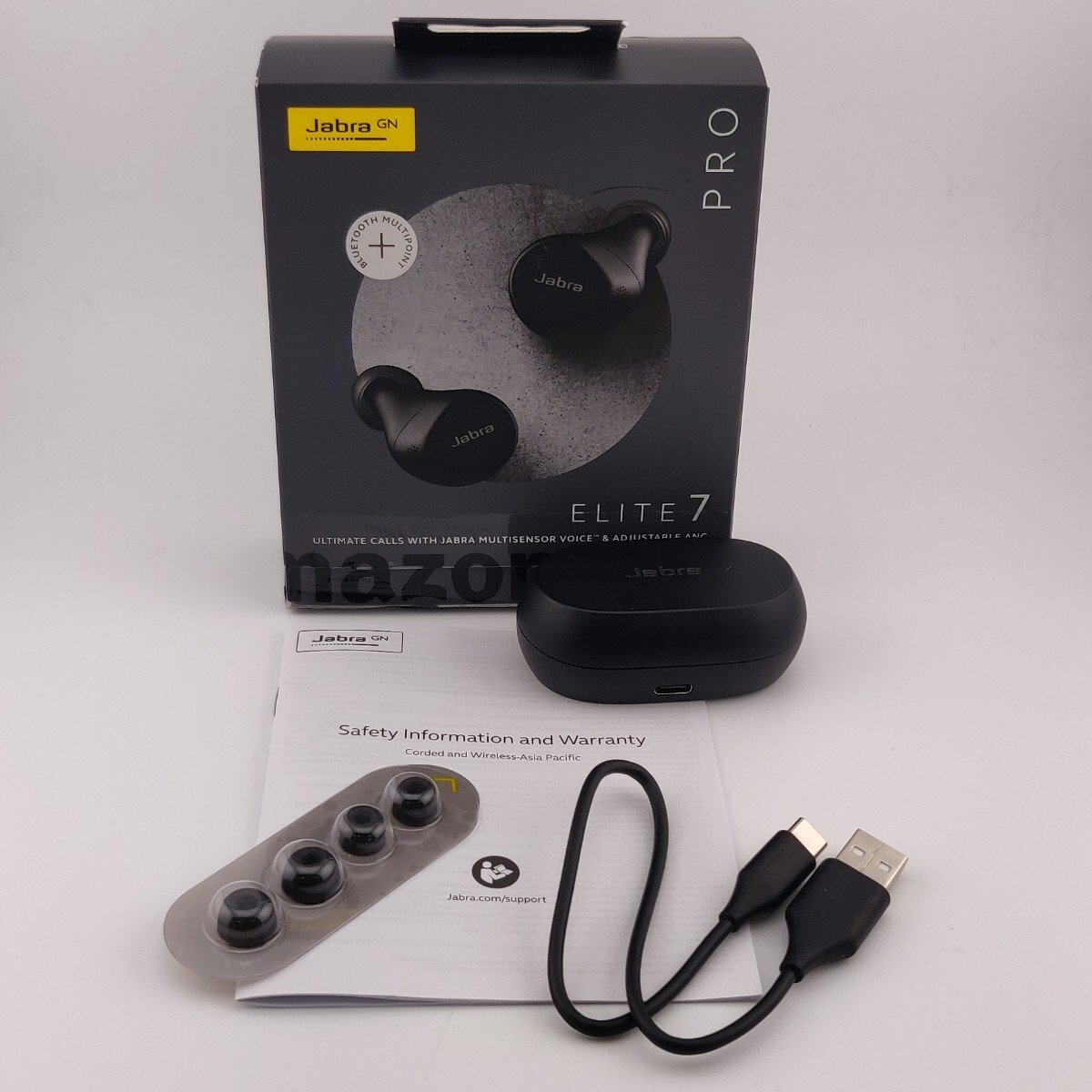 2997☆ Jabra(ジャブラ) 完全ワイヤレスイヤホン Elite 7Pro 100-99172000-40 Bluetooth5.2 無線 マルチポイント ブラック 【0322】の画像4