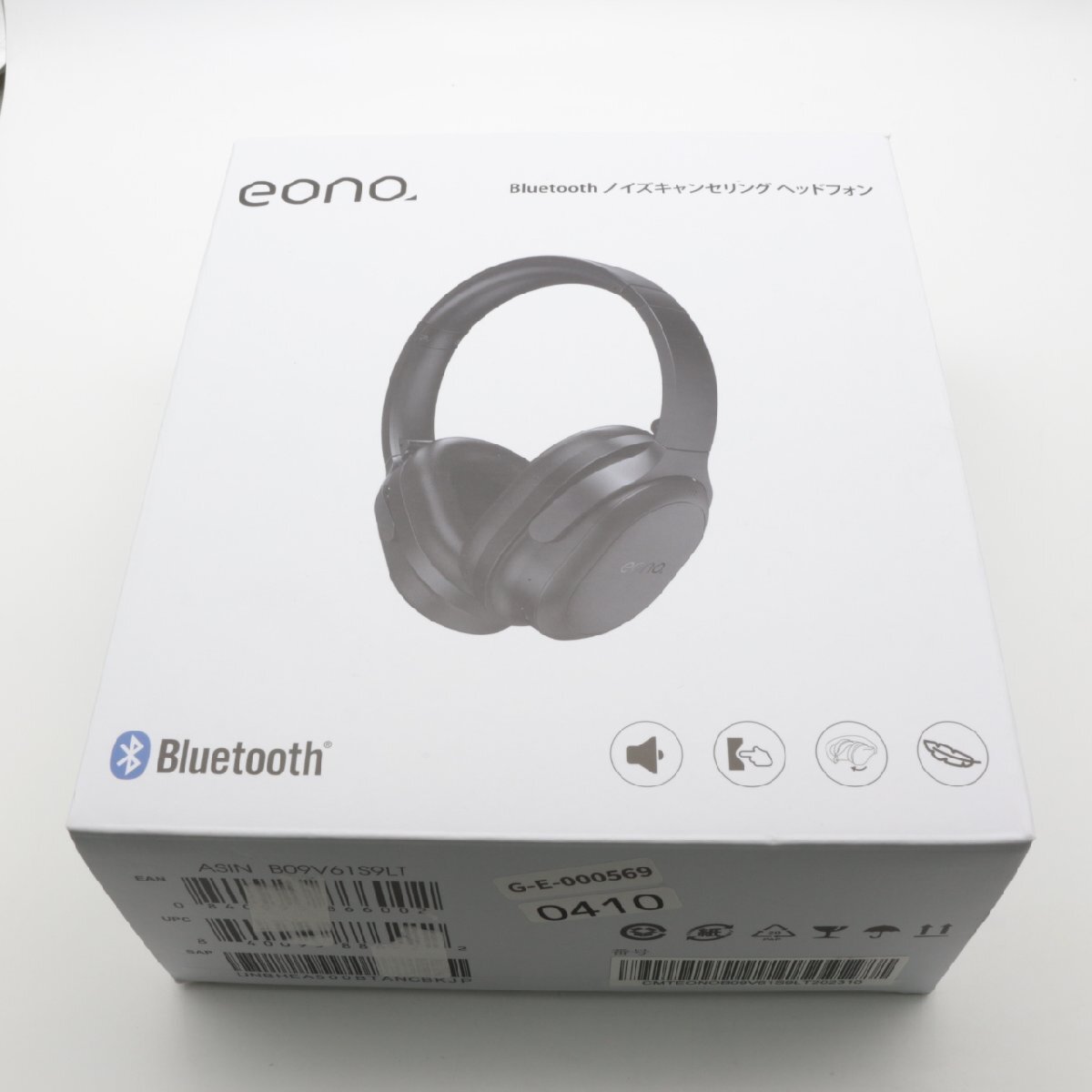 3075▲ Eono ワイヤレスヘッドホン B09SFMSXRL ワイヤードヘッドホン オーバーイヤー HiFi 密閉型 遮音 音楽/映画鑑賞 ブラック【0410】の画像1