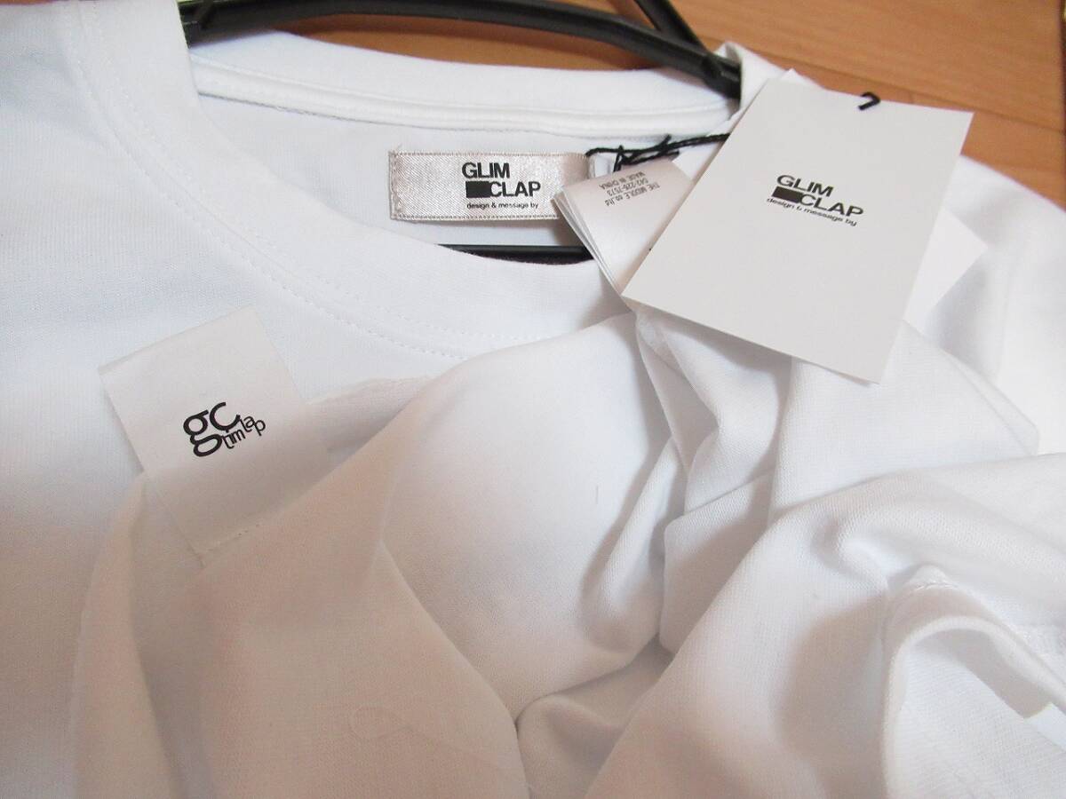 ★547 グリムクラップ glimclap 新品白のプリント長袖Tシャツ L_画像6