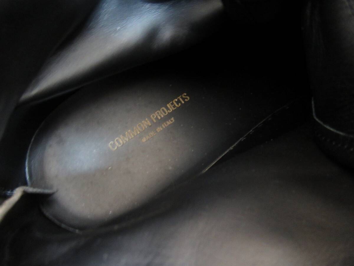 S9 COMMON PROJECTS 伊製 黒レザーハイカットスニーカー41 26cm コモンプロジェクトの画像8