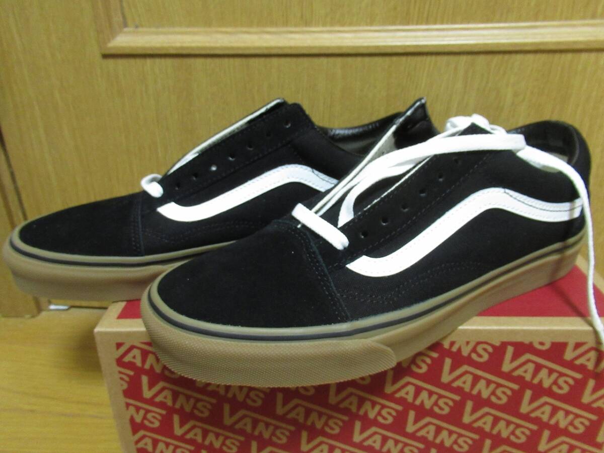 ★636 VANS バンズ 新品オールドスクール スニーカー US9 27cm 黒 OLD SKOOLの画像1