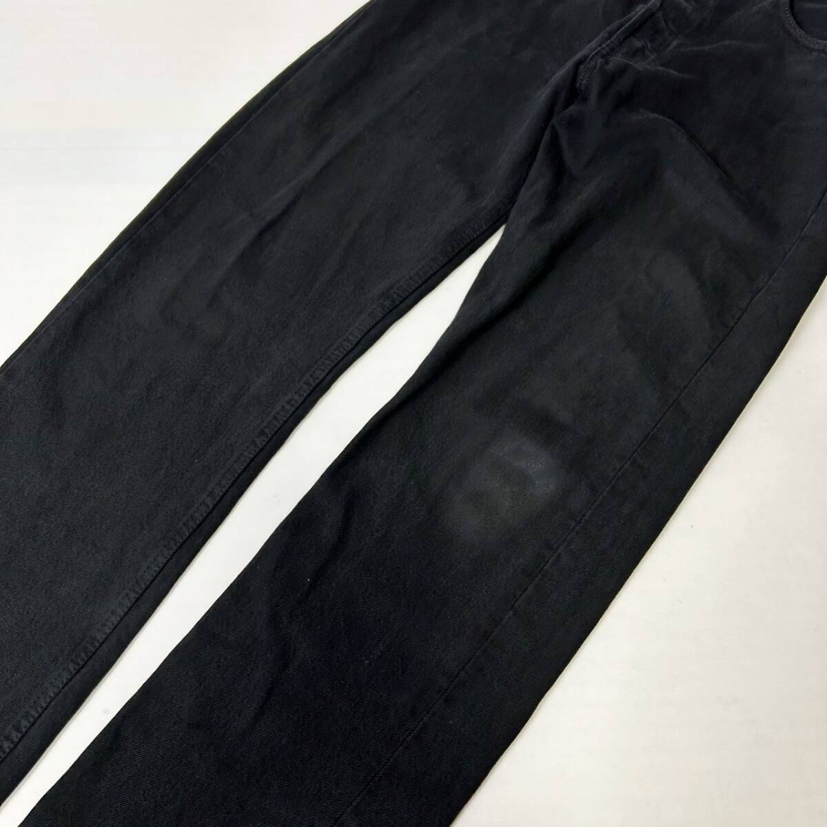 貴重 95年 USA製 正規品 Levi's 501-5960 リーバイス 501 後染め ブラックデニムパンツ 501刻印 ヴィンテージ 米国製 W30 L34_画像7