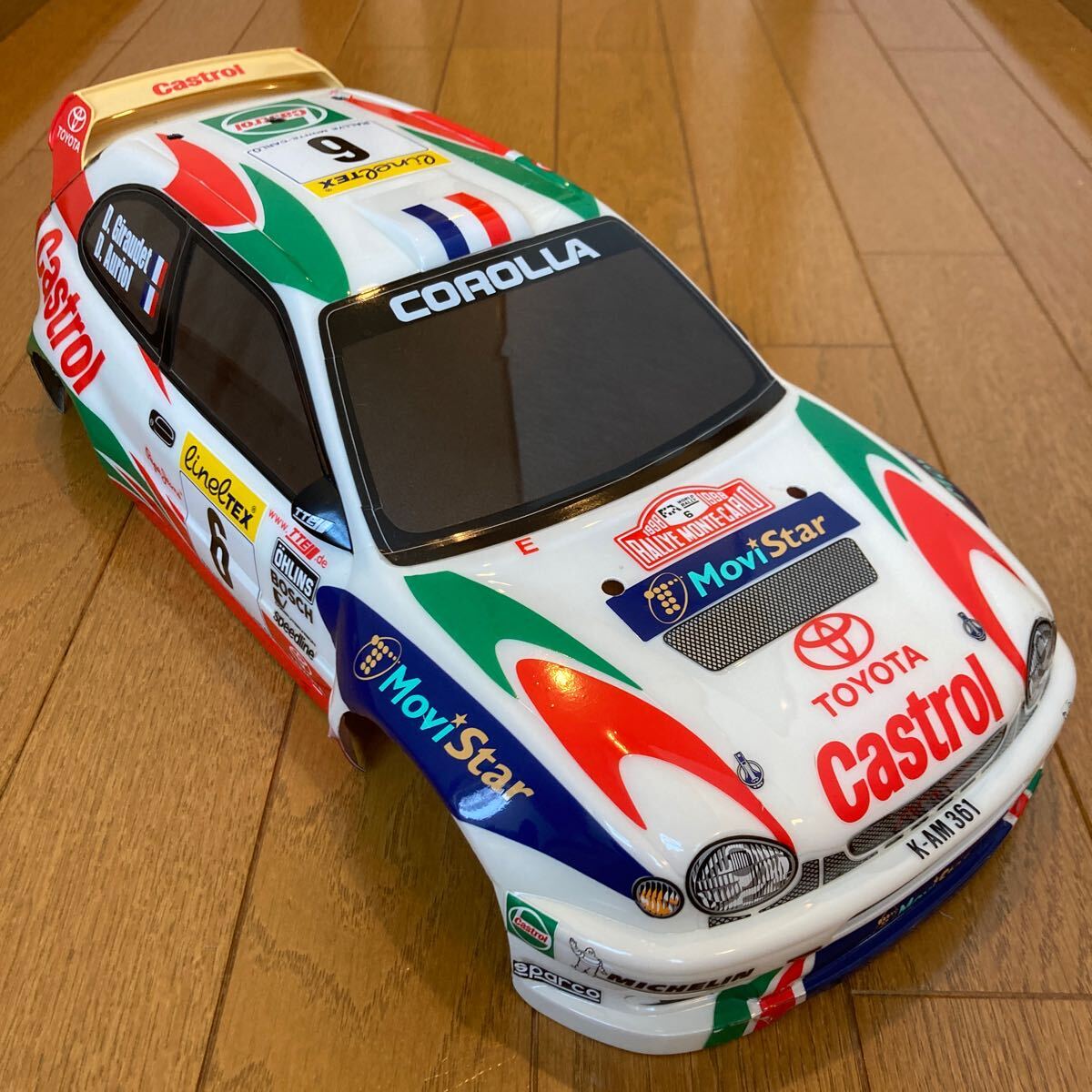 【絶版・希少】 タミヤ 1/10電動RC トヨタ カローラ WRC ボディの画像2