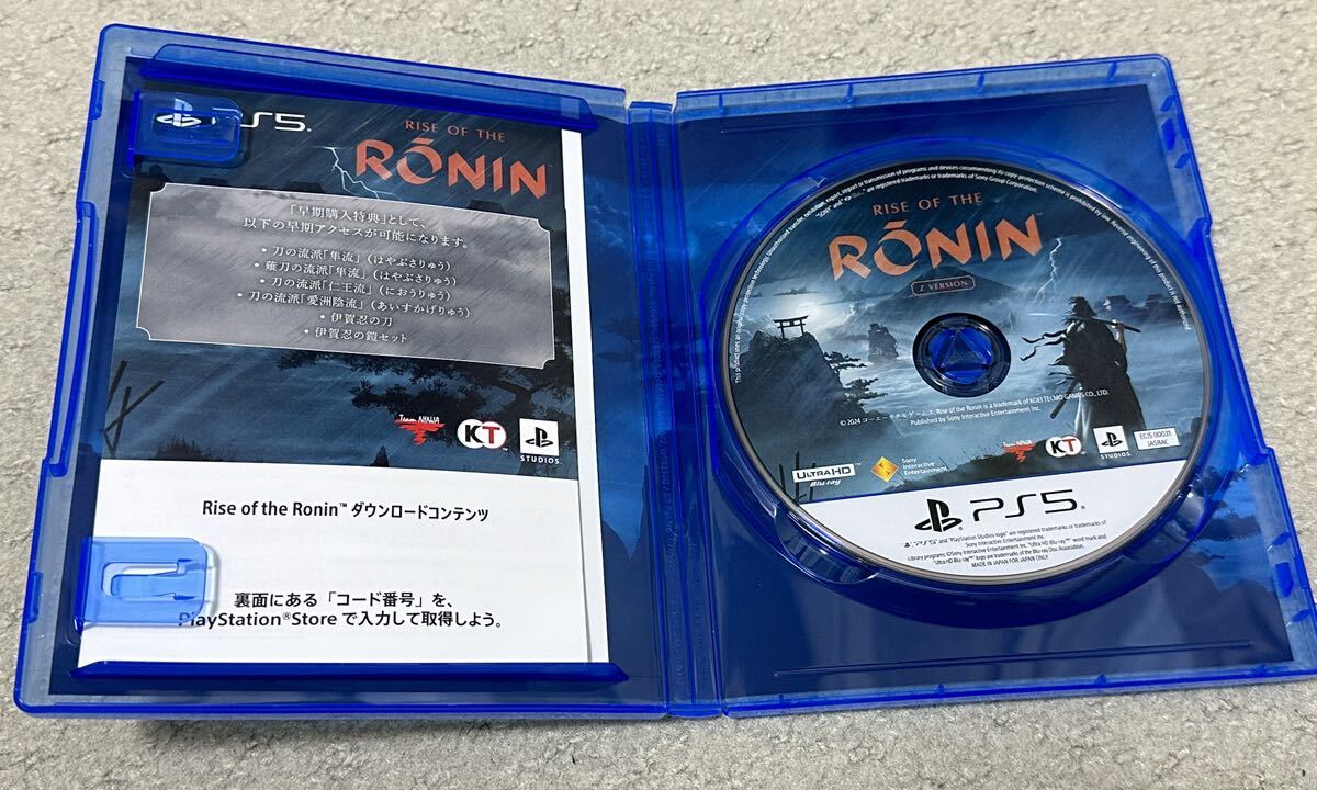 【PS5用ソフト】Rise of the Ronin Z version ライズオブザローニン 早期購入特典ダウンロードコンテンツ付属の画像3