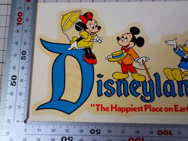 【水貼り用】 Disney land WALT DISNEY ステッカー 当時物 ビンテージ ディズニーランド ウォルト ディズニー ミッキーマウス_画像2