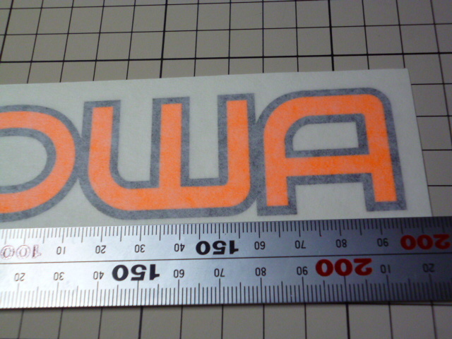 希少 旧ロゴ SHOWA ステッカー (切り文字/197×36mm) ショーワ サスペンション_画像3