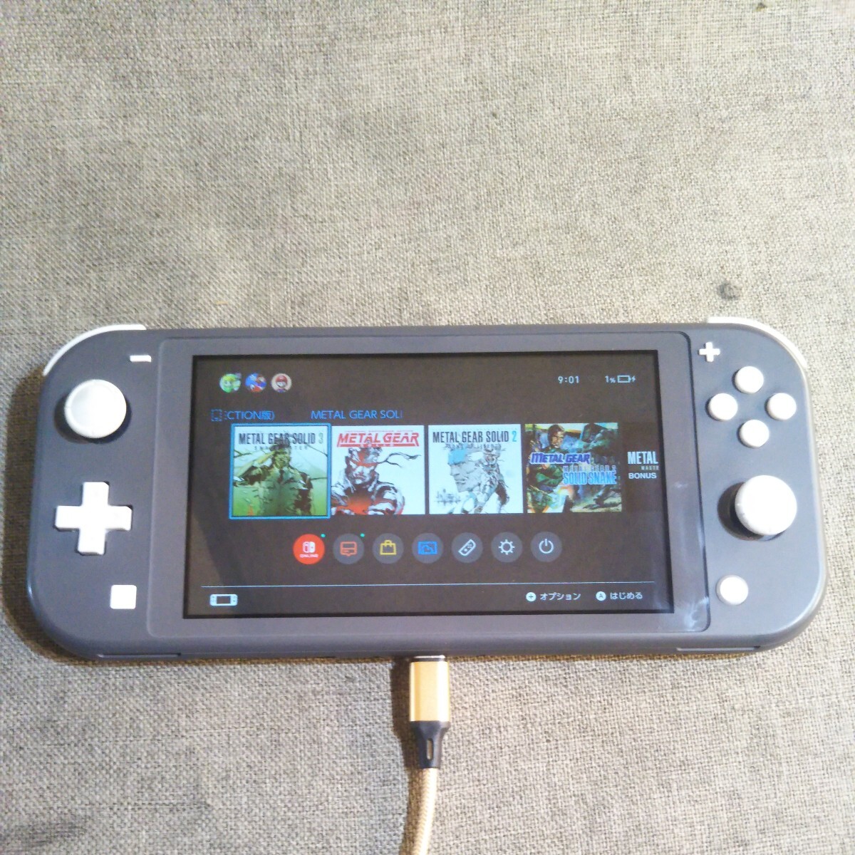 Nintendo Switch 任天堂 ニンテンドー スイッチHDH-001 グレー 本体のみ 通電確認 現状品 の画像3