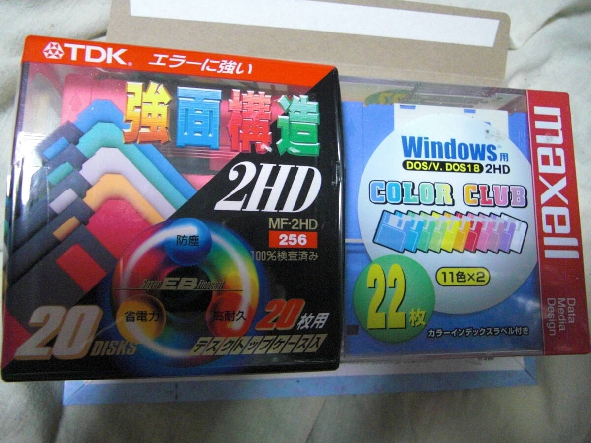 新品 TDK Maxell 3.5インチ フロッピーディスク 20枚 22枚の画像1