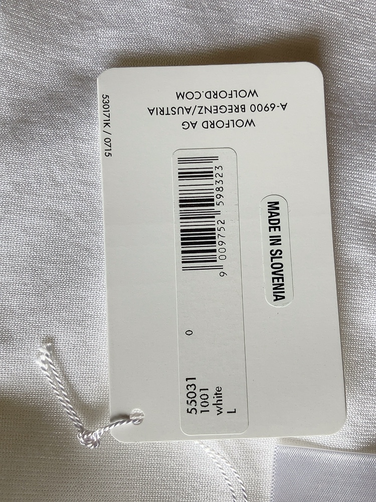 XL（L）☆　Wolford,ウォルフォード　　白　七分シャツ_画像9