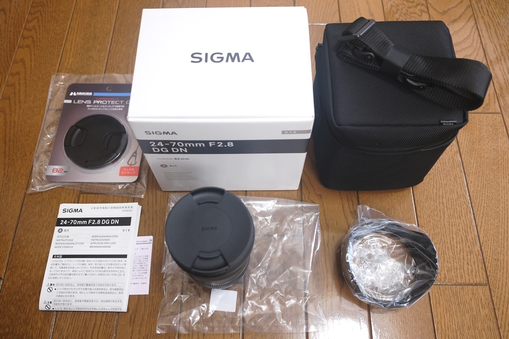 ☆未使用に近い SIGMA Sony E マウント レンズ 24-70mm F2.8 DG DN ズーム 標準 フルサイズ Artミラーレス Exusフィルター付き 中古_画像1