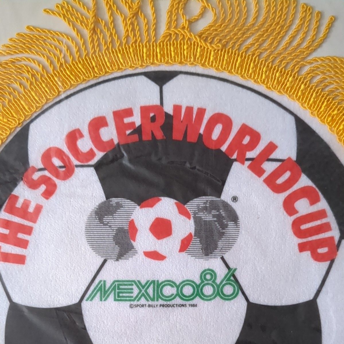 希少品THE SOCCER WORLD CUP  ＭＥＸＩＣＯ86 ペナント全長約26センチ