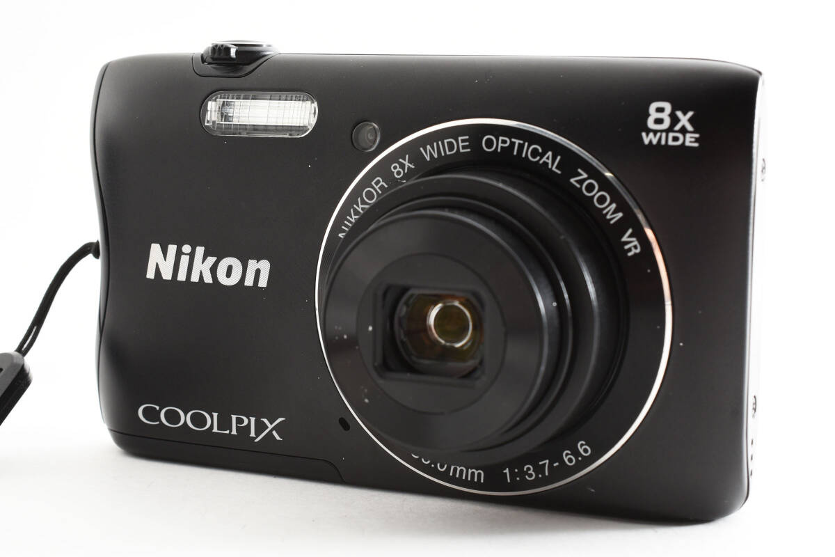 ★美品★ニコン Nikon COOLPIX S3700 ブラック コンパクトデジタルカメラ L1098 #483の画像2