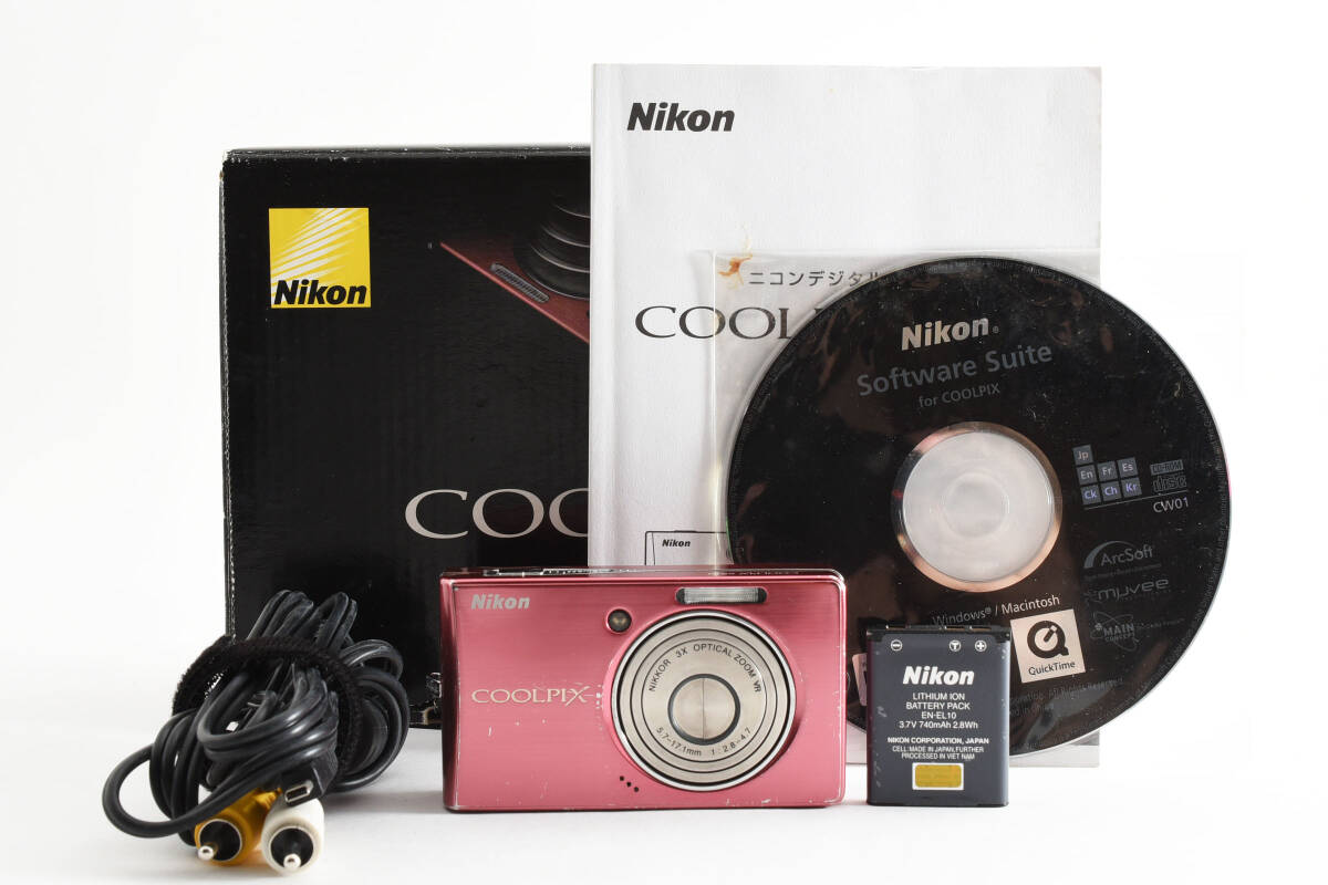 ★良品★ニコン Nikon COOLPIX S510 ピンク L495 #487_画像1