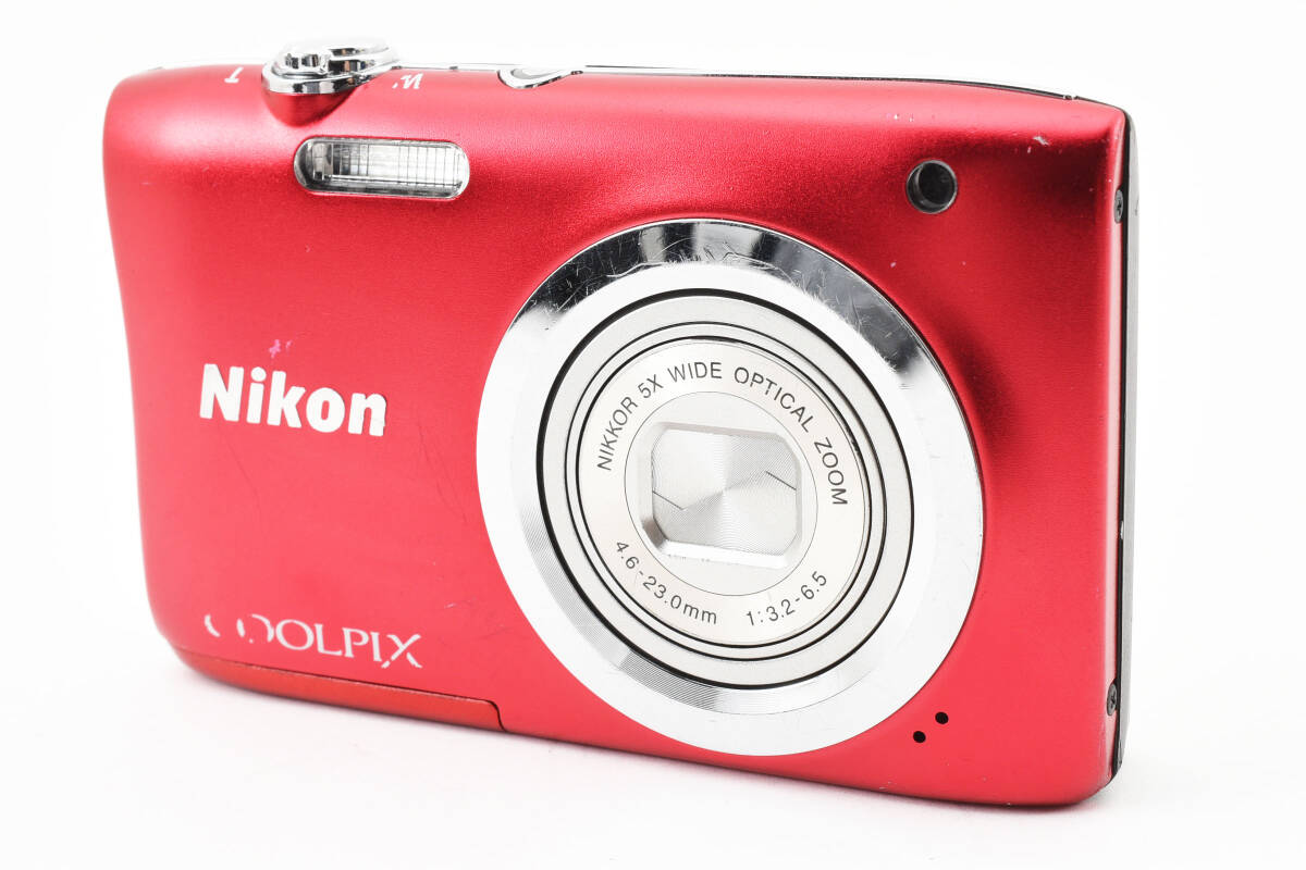 ★良品★ニコンNikon COOLPIX A100 レッド コンパクトデジタルカメラ★ L733 #513_画像2