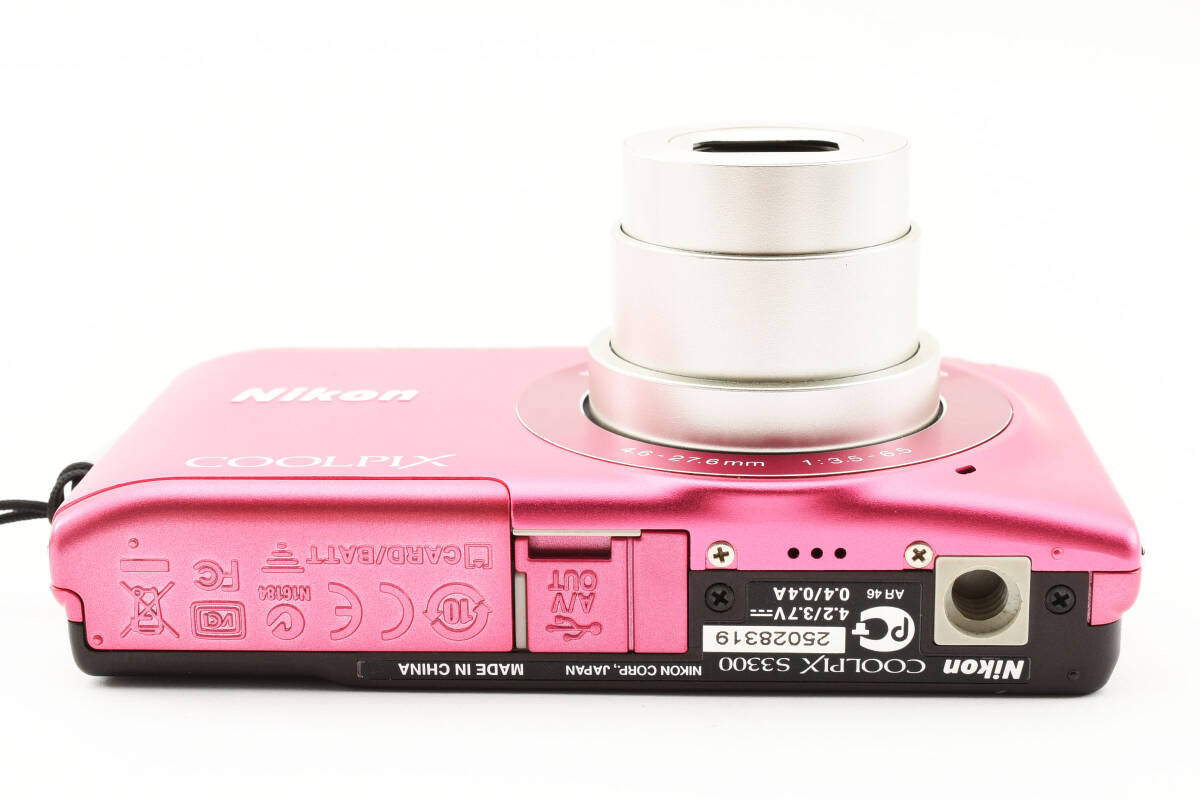 ★美品★ニコン Nikon COOLPIX S3300 ピンク ★コンパクトデジタルカメラ★ L9230 #533の画像8