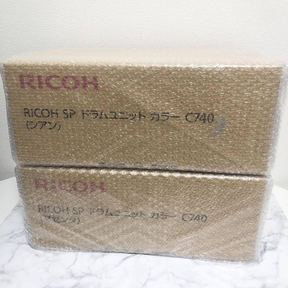 RICOH SP ドラムユニット カラー C740 純正 シアン マゼンタ_画像1