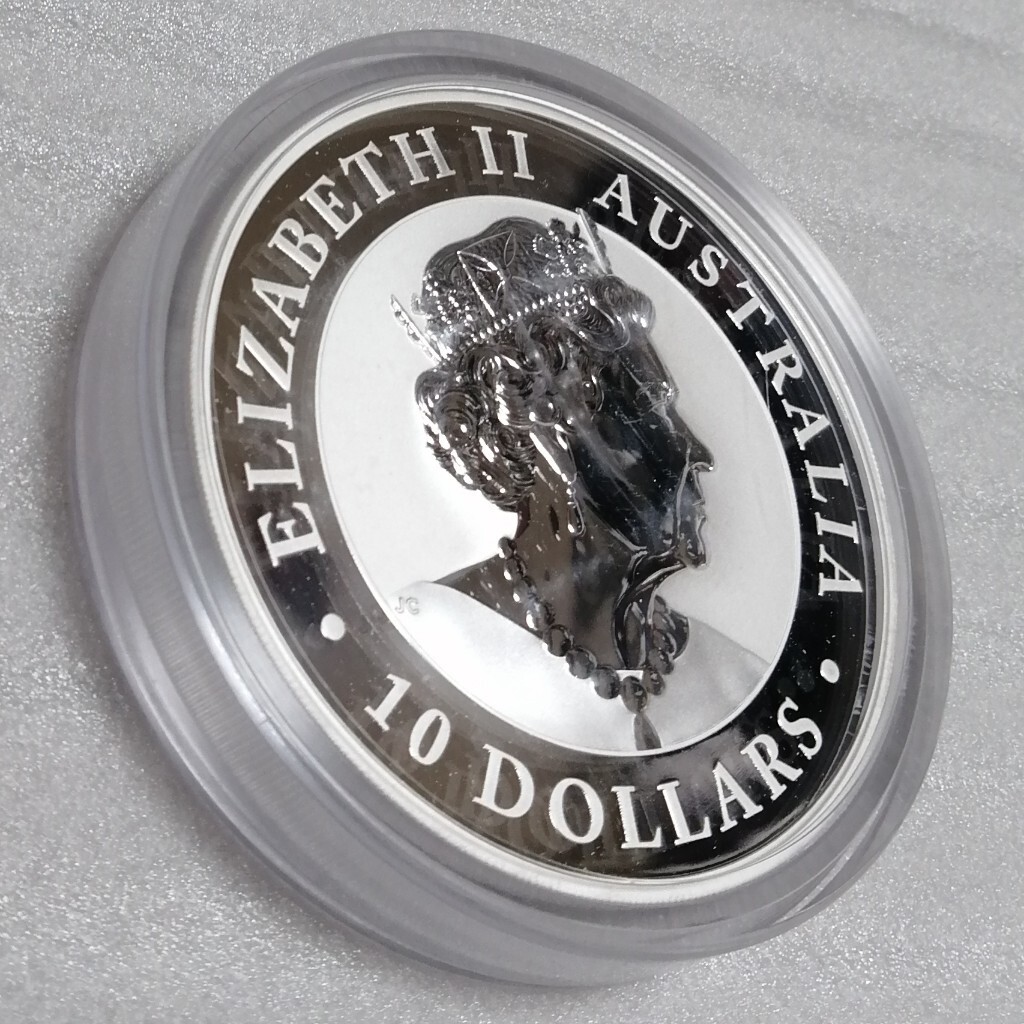 10オンス オーストラリア 2023 カワセミ 銀貨 BU 完全未使用の画像8