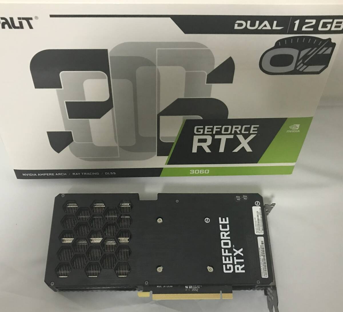 【中古・動作確認品】 PALIT GEFORCE RTX3060 DUAL OC 12GB【購入証明書が付属】【送料無料】の画像2