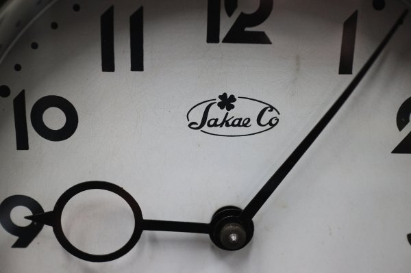 ジャンク品 Jakae ゼンマイ振り子時計 レトロ アンティーク 壁掛け時計の画像5