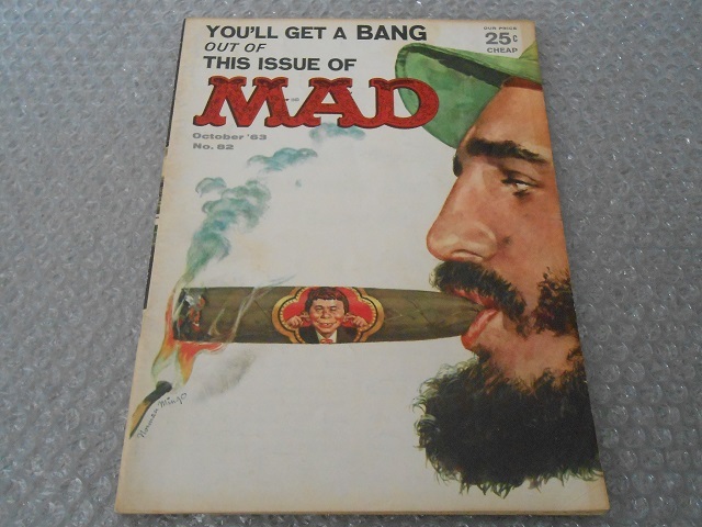 MAD magazine 1963 year S38 10 month 82 Vintage retro Alfred E Newman ka -stroke ro cue ba mud magazine America magazine American Comics 