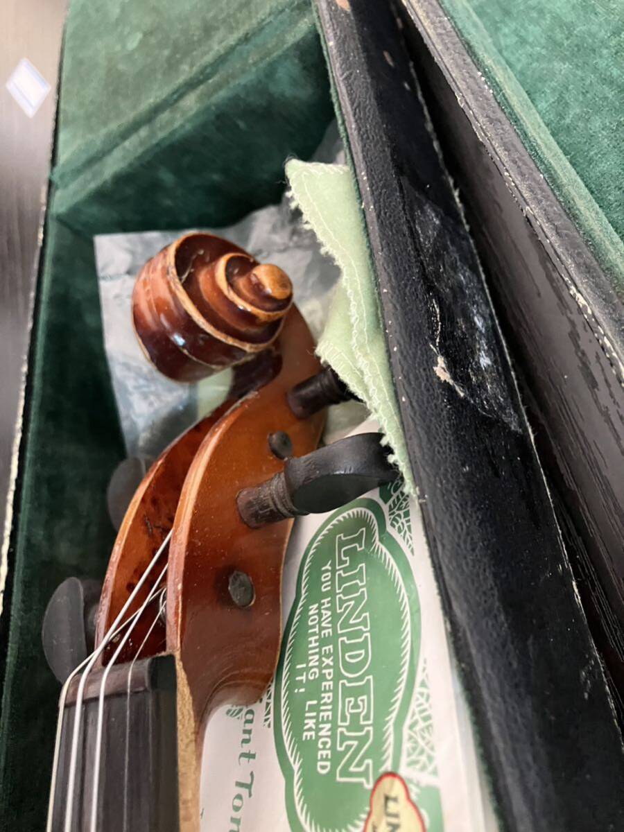 (T)SUZUKI バイオリン ◆スズキバイオリンNo 19 NAGOYA 1962 ◆中古 レトロ アンティーク ビンテージ 弦楽器 レトロハードケース付きの画像3