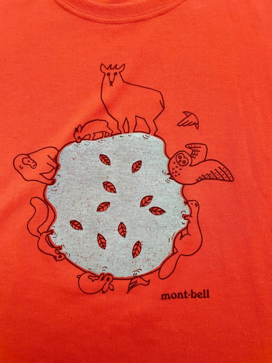 モンベル Tシャツ 半袖 WIC.T ウィックロン #1114354 トップス レディース Sサイズ COPK コーラルピンク mont-bellの画像4