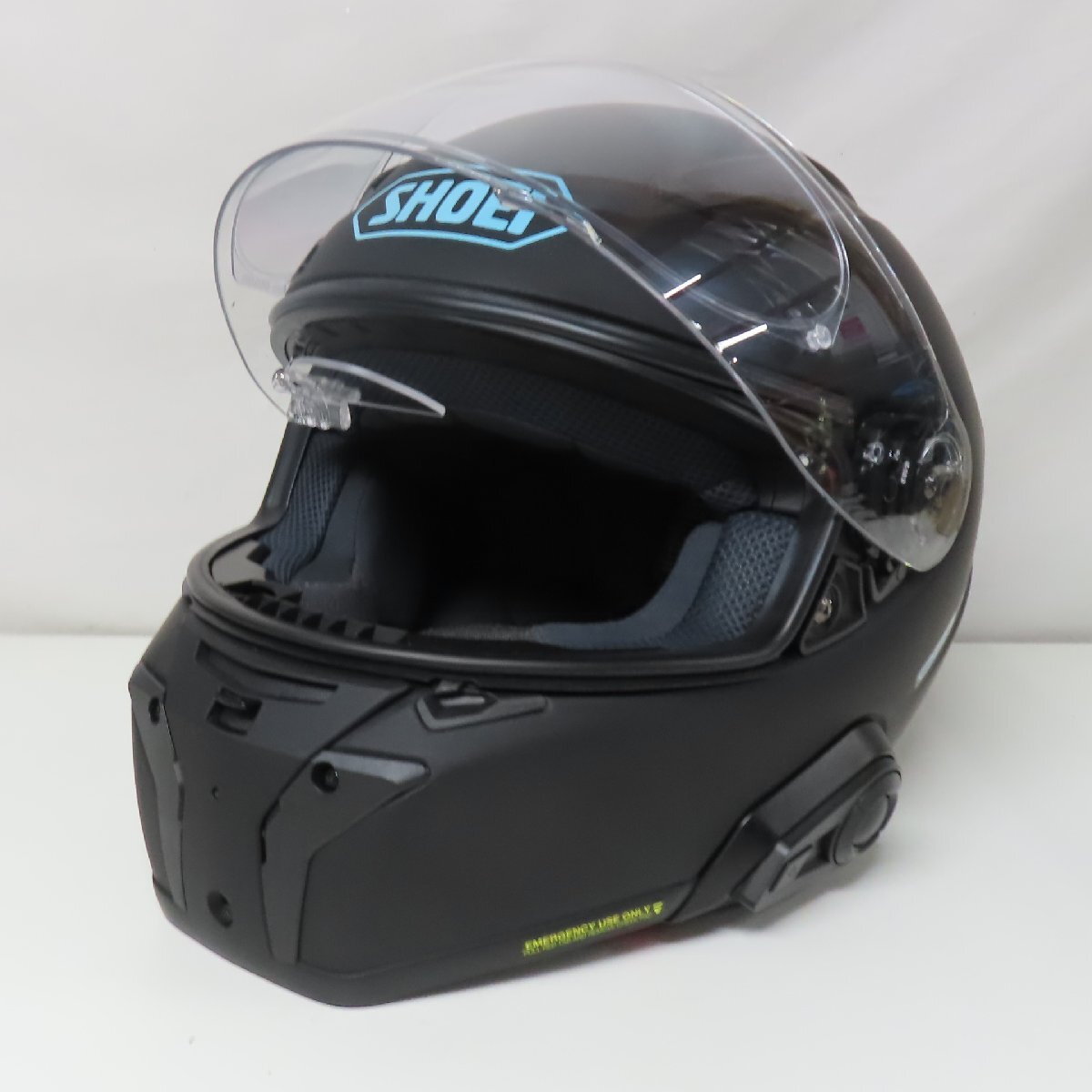 【美品】【動作確認済み】SHOEI ショウエイ OPTICSON オプティクソン フルフェイスヘルメット Lサイズ マットブラック バイク 二輪 美品の画像3