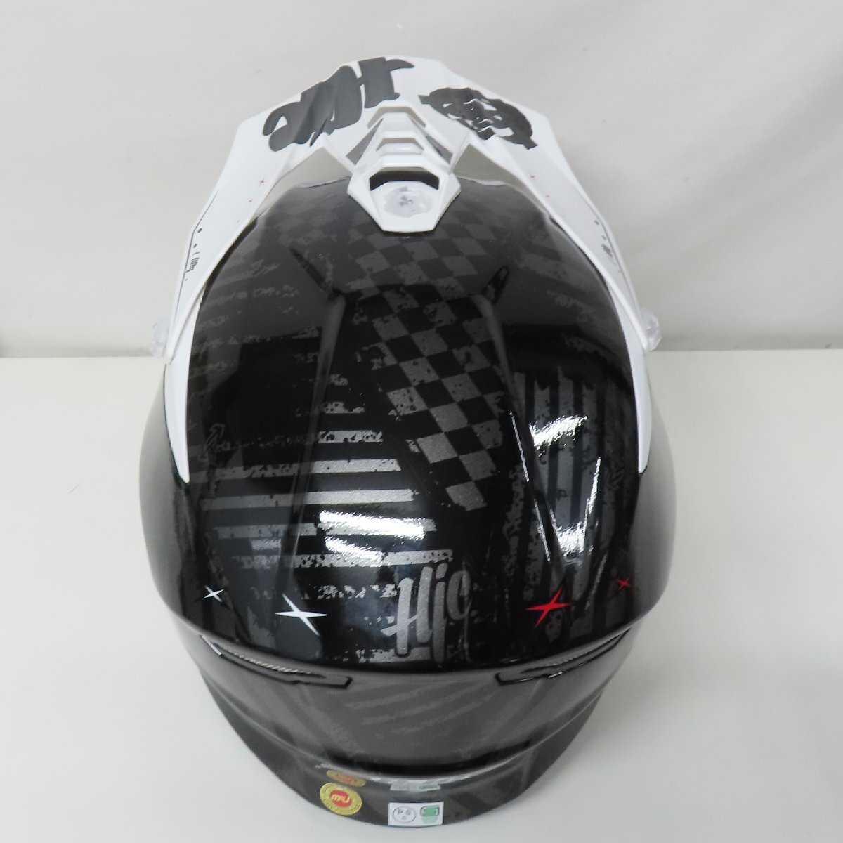 【試着のみ】【未使用】【新品同様】HJC i50 ARTEX MC5 オフロード フルフェイスヘルメット Lサイズ モトクロス バイク 二輪 オートバイ_画像6