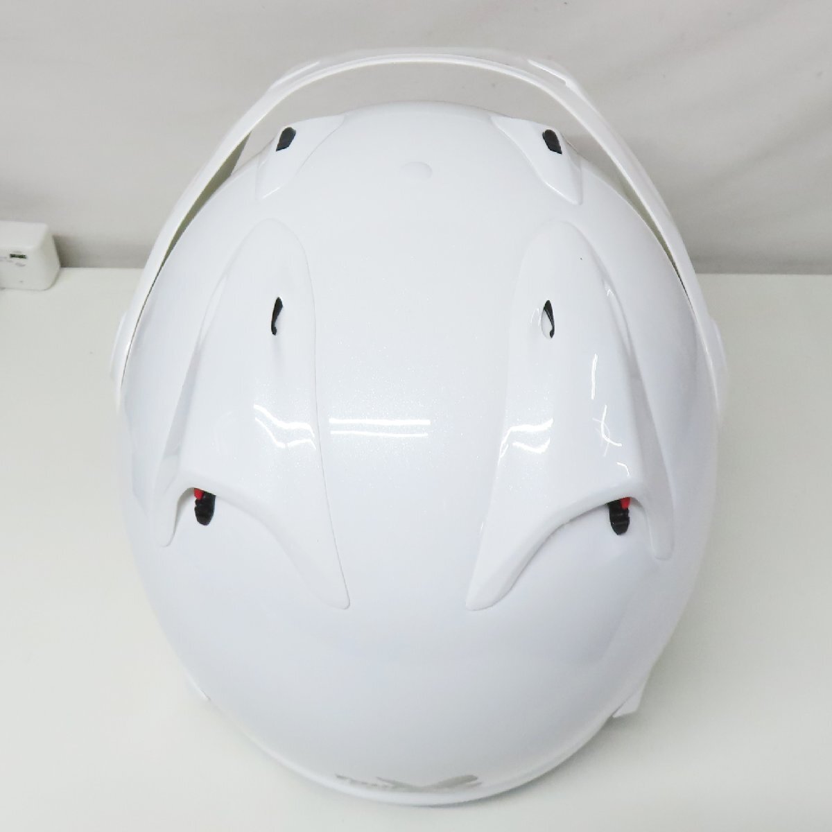 【美品】Arai アライ TourCross3 ツアークロス3 オフロード フルフェイスヘルメット Lサイズ ホワイト モトクロス 人気 バイク 二輪 林道の画像7