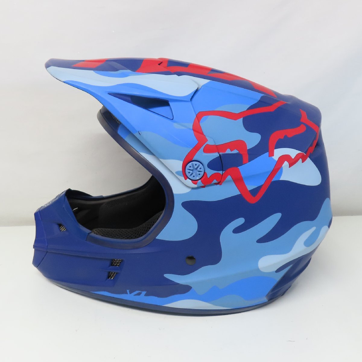 FOX フォックス V1 オフロード フルフェイスヘルメット Sサイズ モトクロス バイク 二輪 オートバイ エンデューロ 林道 ダート モタードの画像2