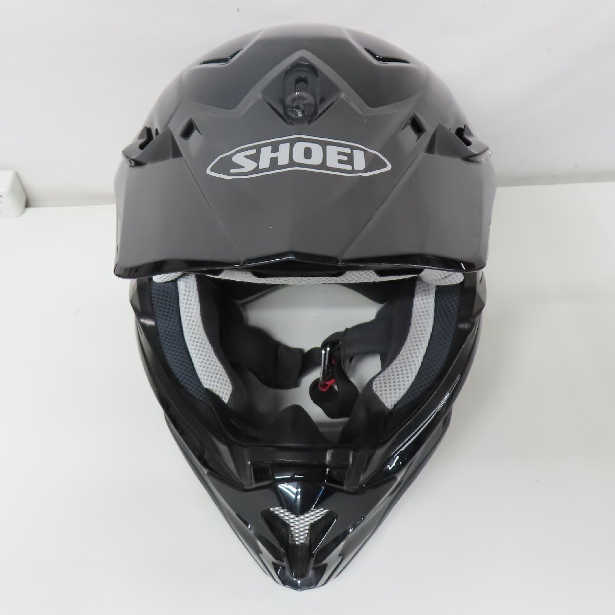 【MFJ公認】SHOEI ショウエイ VFX-W オフロード フルフェイスヘルメット Lサイズ ブラック バイク 二輪 モトクロス エンデューロ 林道の画像5