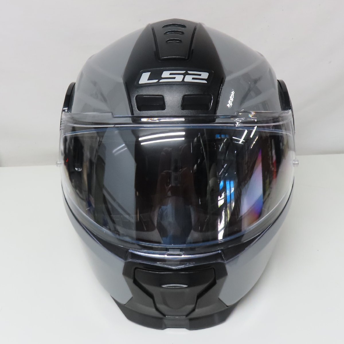 【試着のみ】【未使用】【新品同様】LS2 SCOPE スコープ システムヘルメット Mサイズ ナルドグレー バイク 二輪 フルフェイス 人気の画像7