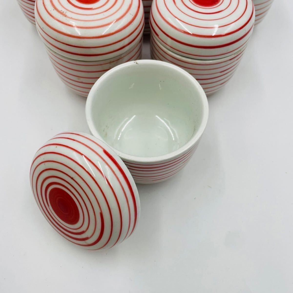 * чашка пароварка японская посуда посуда 10 покупатель комплект идзакая бар стоимость . еда и напитки магазин крышка имеется красный калибр 7cm высота 5.5cm
