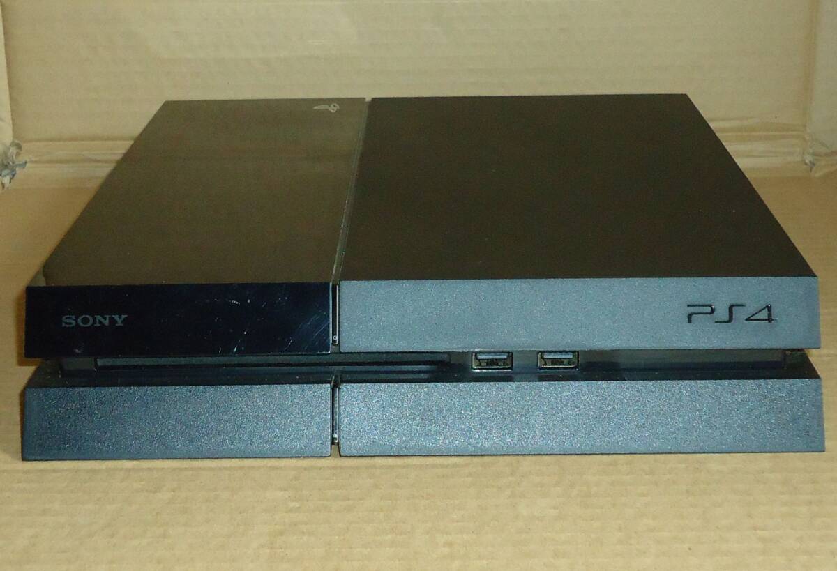 動作品 SONY PlayStation4 プレイステーション4 ジェット・ブラック CUH-1000A 500GB 本体 一式の画像4