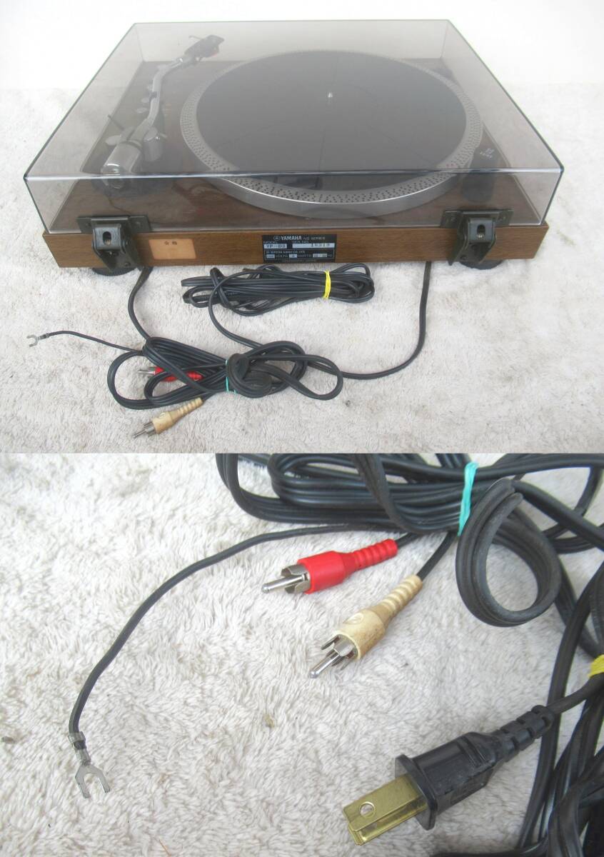 YAMAHA YP-D3 ヤマハ ダイレクトドライブ ステレオ レコードプレーヤー 取扱説明書付 CG-6600レコード針 1970年代 オーディオ 音響機器の画像7