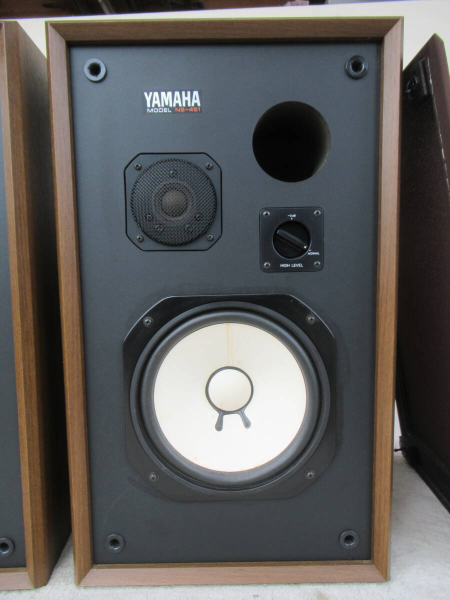 YAMAHA NS-451 ヤマハ 2WAY スピーカー ペア 取扱説明書付き 1970年代 オーディオ 音響機器の画像3