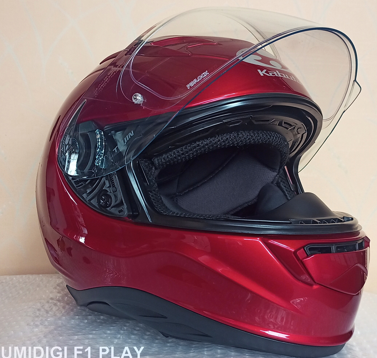 送料無料 おまけ付き OGK KABUTO カムイ3 Mサイズ インナーバイザー オージーケー バイク フルフェイス ヘルメット KAMUI オートバイ 二輪の画像2