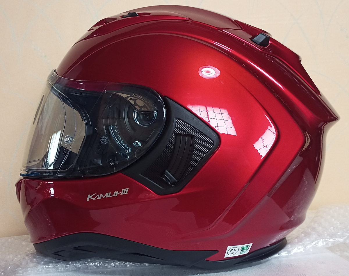 送料無料 おまけ付き OGK KABUTO カムイ3 Mサイズ インナーバイザー オージーケー バイク フルフェイス ヘルメット KAMUI オートバイ 二輪の画像6