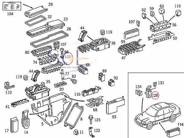 ベンツ W124 W202 オーバーボルテージリレー OVPリレー E220 E280 E300 E320 C200 C220 C230 C280 0005405245 0005406745 出荷締切18時_画像2