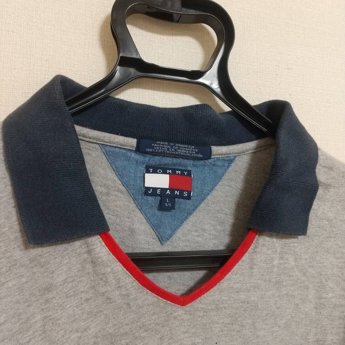 TOMMYJEANS TOMMY HILFIGER 半袖ポロシャツ L