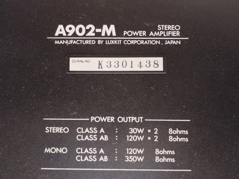 144 that 2 LUXKIT A902-M stereo power amplifier Junk 