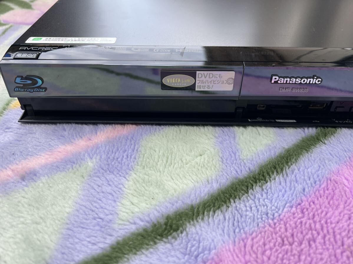 Panasonic パナソニック DMR-BW830 ブルーレイディスクレコーダー BD Blu-ray 映像機器 現状売り切りの画像6