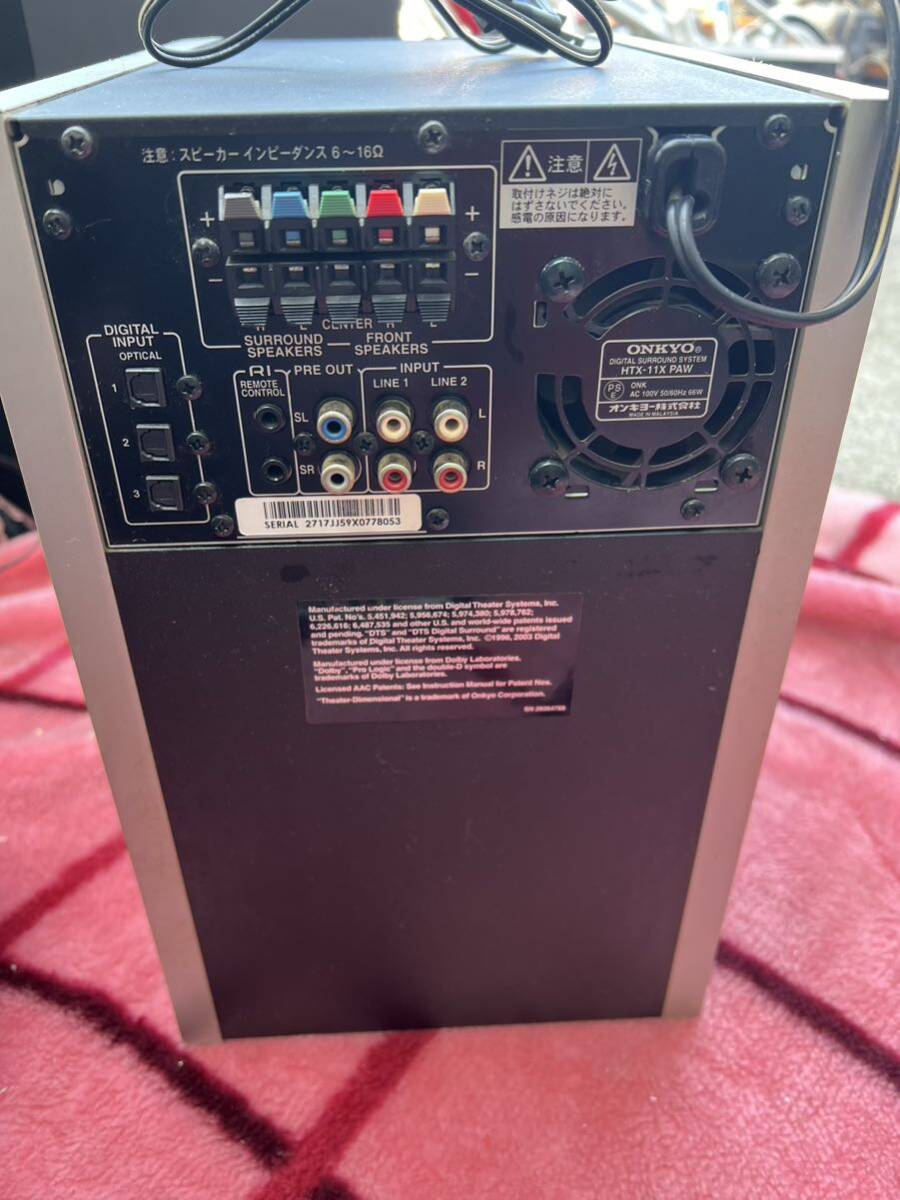 ONKYO Onkyo цифровой Surround система сабвуфер HTX-11X звук оборудование звуковая аппаратура текущее состояние распродажа 